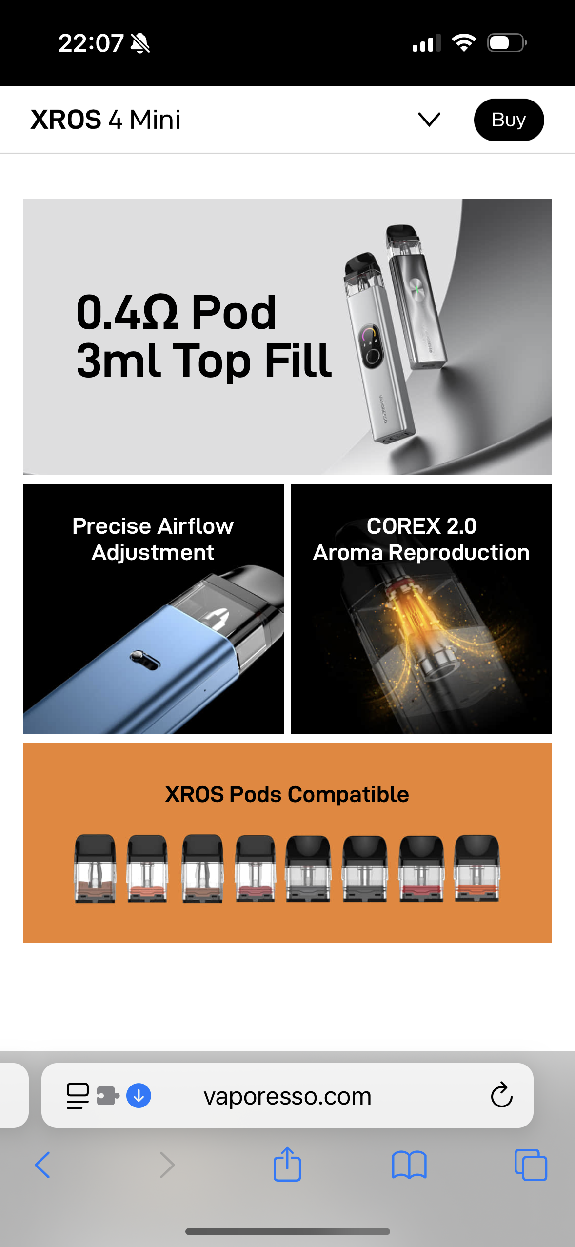 Vaporesso XROS 4 Mini Vape Kit