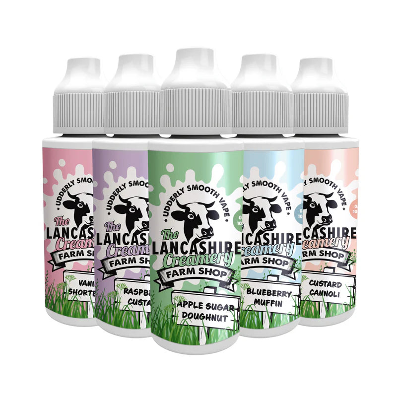 The Lancashire Creamery Farm Shop 100ml Shortfills